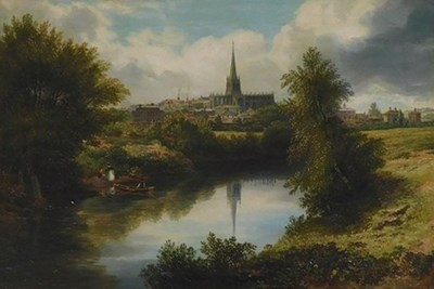 Lot 56 - William Callow (1812-1908). River landscape...