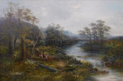 Lot 62 - James Wallace (19thC/20thC). River landscape...