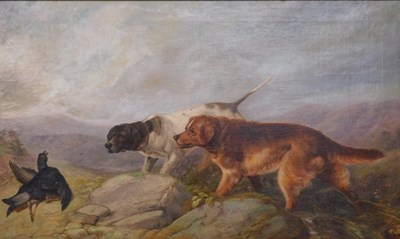 Lot 63 - Richard Ansdell (1815-1885). Black game, oil...