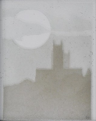 Lot 65 - Kevin Wallhead (20thC). Five mile view, glass,...