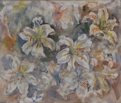 Lot 98 - Maud Cecil (1904-1981). Floral study, oil on...