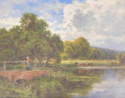 Lot 123 - Henry H Parker (1858-1930). At Midgham Berks,...