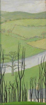 Lot 161 - Ursula Edgcumbe (1900-1985). Landscape, oil on...