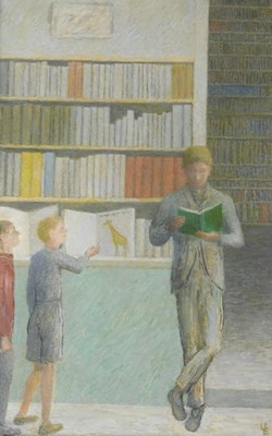 Lot 162 - Ursula Edgcumbe (1900-1985). Figure reading,...