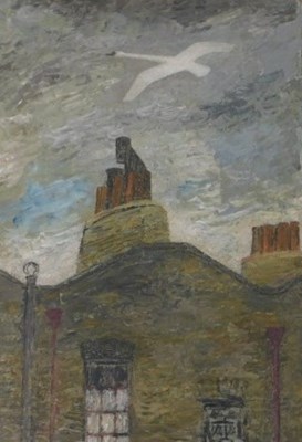 Lot 737 - Ursula Edgcumbe (1900-1985). Chimney Tops, oil...