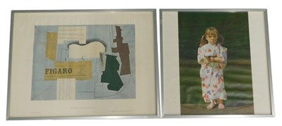 Lot 172 - After Pablo Picasso. Guitar, glass and bottle...