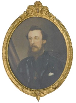 Lot 185 - 19thC School. Head and shoulders portrait of a...