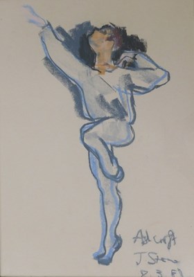 Lot 197 - J Sten (20thC). Ashcroft, pastel drawing,...