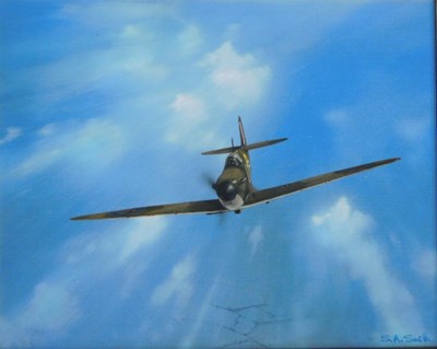 Lot 205 - Simon South (b.1960). Spitfire MkI, oil on...