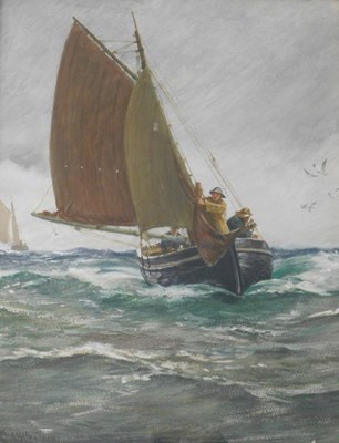 Lot 240 - Charles Napier Hemy (1841-1917). Nearing home -...
