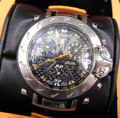 Lot 346 - A Tissot collector's Moto GP wristwatch, the...