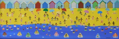 Lot 720 - Gordon Barker (20thC). Hot Summers Day,...