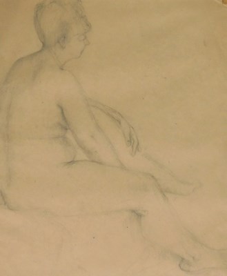 Lot 112 - Augustus Edwin John (1878-1961). Nude study,...