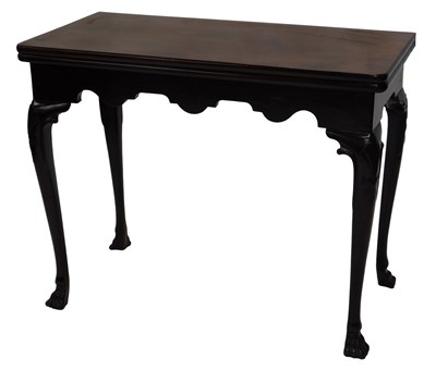 Lot 28 - A George II mahogany card table, the...