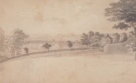 Lot 250 - J M W Turner. Landscape (with study verso),...