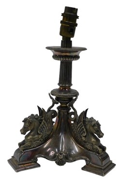 Lot 131 - A 19thC silver plated centrepiece or table...
