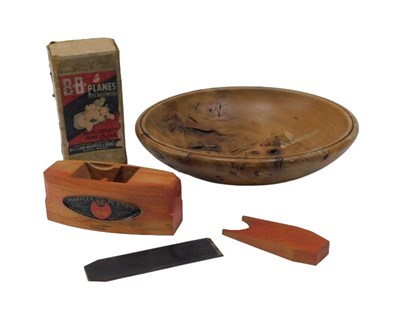 Lot 152 - A boxed BB wood plane, marked Marples & Sons,...