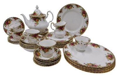 Lot 167 - Royal Albert Old Country Roses tea and dinner...