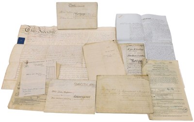 Lot 204 - Various indentures, mortgage 1832, various...