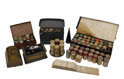 Lot 188 - An early 20thC Edison orange N JUS phonograph,...