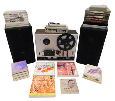 Lot 190 - An Akai 40000 reel to reel player, 41cm wide,...