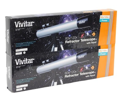 Lot 192 - A Vivitar 60x120x refractor telescope, with...