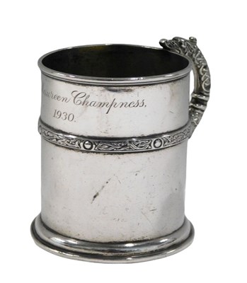 Lot 233 - A George V silver mug, by Reid & Sons, with...