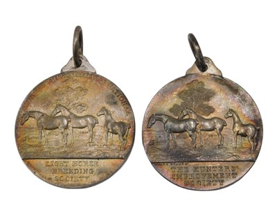 Lot 252 - A silver medallion Light Horse Breeding...