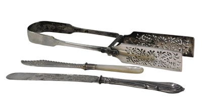 Lot 272 - Various silver flatware, a pair of Victorian...