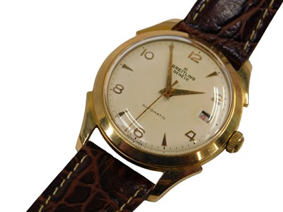 Lot 328 - A 1950s Breitling Geneve gent's wristwatch, in...