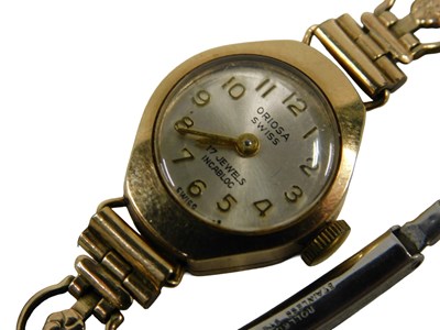 Lot 89 - A 9ct gold cased Oriosa lady's wristwatch,...