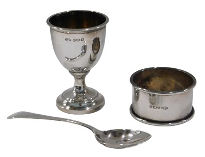 Lot 302 - A George VI silver christening set, by Arthur...