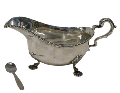 Lot 297 - An Elizabeth II silver sauceboat, by Edward...