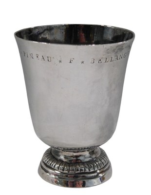 Lot 299 - An early 19thC Continental cup or beaker, the...