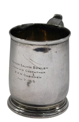 Lot 300 - A George V silver mug, by Herbert Charles...