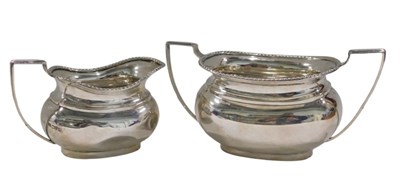 Lot 287 - A George V silver part tea service, by Herbert...