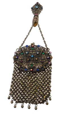 Lot 372 - An Eastern inspired silver plated and enamel...