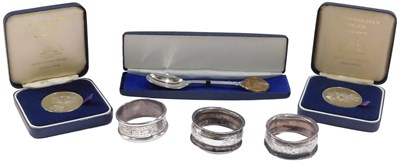 Lot 431 - Commemorative medallions, police related, etc.,...