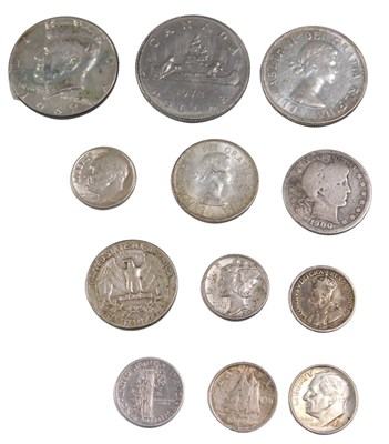 Lot 438 - Various coins, USA and Canada low-denomination...