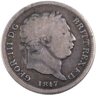 Lot 441 - A George III silver shilling 1817.