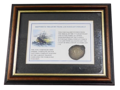 Lot 451 - Coins. A coin reputedly recovered from the...