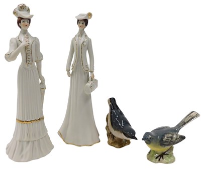 Lot 491 - A pair of Continental porcelain figures of...