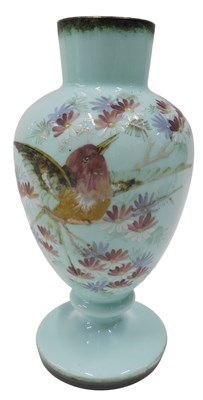 Lot 523 - A late 19thC Continental glass vase, the...