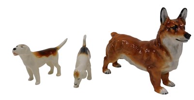 Lot 524 - A Royal Doulton dog figure Corgi, 13cm...