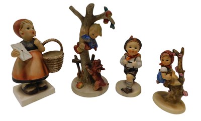 Lot 526 - Various Goebel Hummel figures, Boy Hiker, 11cm...