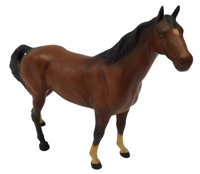 Lot 528 - A Beswick standing matte finish horse, in...