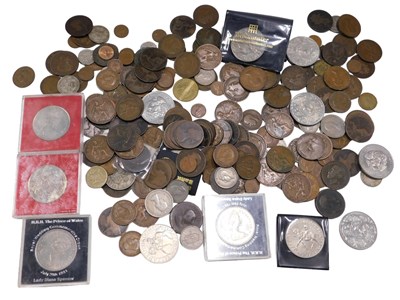 Lot 398 - Various coins, Victorian and later, low...