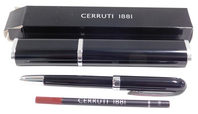 Lot 422 - A Cerruti 1881 pen set, in outer case, in...