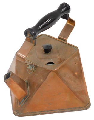 Lot 534 - An early 20thC Arts & Crafts copper kettle, in...