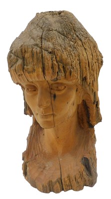 Lot 537 - A 20thC carved studio driftwood figure of a...